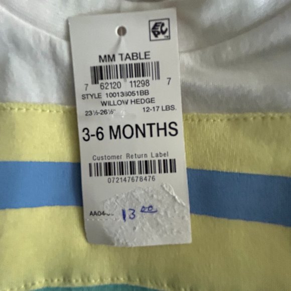 FIRST IMPRESSIONS BOYS WILLOW HEDGE SHIRT 6-9 MONTHS - Picture 3 of 4